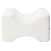 vidaXL Knee Pillow Bela Spominska pena in poliester 26 x 21,5 x 15 cm