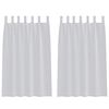 vidaXL Voile zavesa 2 kos Svetlo siva 175 x 140 cm Poliester