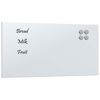 vidaXL Stenska magnetna tabla bela 60x30 cm kaljeno steklo