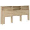 vidaXL Vzglavna omarica sonoma hrast 220x19x101,5 cm