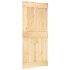 vidaXL Drsna vrata NARVIK Naravna in črna 90 x 210 cm (213,5 cm)