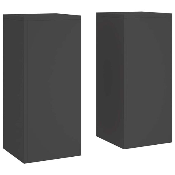 vidaXL Stojalo za rastline 2 pcs Črna 24 x 24 x 55 cm Jeklo