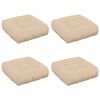 vidaXL 4-delne sedežne blazine VIANEN 4 pcs 100% poliester Krem