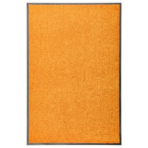vidaXL Pralni predpražnik oranžen 60x90 cm