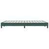 vidaXL posteljni okvir brez vzmetnice temno zelena 160x220 cm žamet