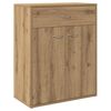 vidaXL Sideboard artisian hrast 60x30x75 cm konstruiran les
