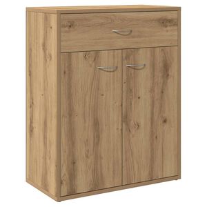 vidaXL Sideboard artisian hrast 60x30x75 cm konstruiran les