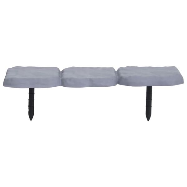 vidaXL Obroba za travo s konicami 30 kosov PP