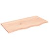 vidaXL Mizna plo&scaron;ča 80x40x2 cm neobdelana trdna hrastovina