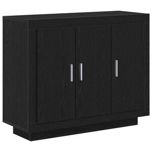 vidaXL Strani &scaron;al Črna Orehovina 92 x 35 x 75 cm Inženirski les