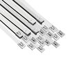 vidaXL Vezalke za kabel 25 kos 7,9 x 400 mm Srebrna