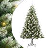 vidaXL Umjetno božično drevo s snežno oblogo 300 LED Toplo bela