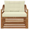 vidaXL Zunanja garnitura za sedenje Masiven les akacije Naravna