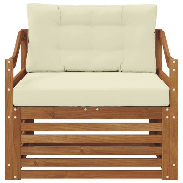 vidaXL Zunanja garnitura za sedenje Masiven les akacije Naravna