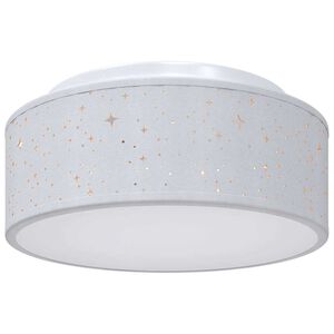 vidaXL Stropna svetilka s sredi&scaron;či Siva 30 x 30 x 13,5 cm blago