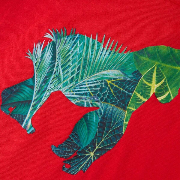 Otroška majica s kratkimi rokavi rdeča 104