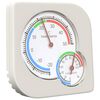 vidaXL Termo higrometer Bela 7,5 x 7,5 x 1,2 cm ABS