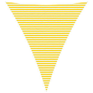 vidaXL Sončno platno Rumena in Bela 5 x 6 x 6 m 100% poliester Oxford