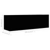 vidaXL Komplet TV omaric 2-delni črna inženirski les