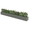 vidaXL Visoka greda gabion pocinkano jeklo 540x50x50 cm