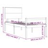 vidaXL Postelja za starejše z vzglavjem 100x200 cm trdnega lesa