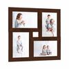 vidaXL Foto okvir za 4x(13x18 cm) fotografije temno rjav MDF