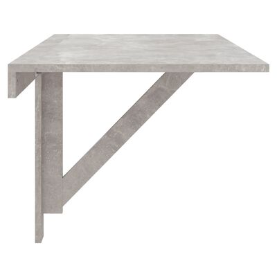 vidaXL Zložljiva stenska miza betonsko siva 100x60x56cm inženirski les