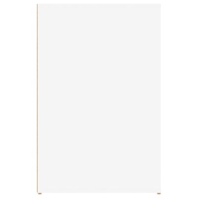 vidaXL Pisalna miza bela 100x49x75 cm inženirski les