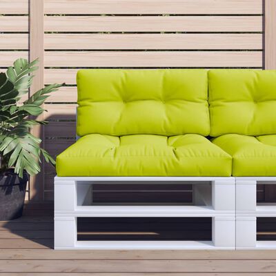 vidaXL Blazina za kavč iz palet svetlo zelena 70x40x12 cm