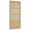 vidaXL Notranja vrata 93 x 202 cm Vezani les Naravna