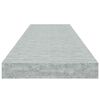 vidaXL Stenske police 2 kosa betonsko sive 90x23,5x3,8 cm MDF