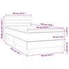 vidaXL Box spring postelja z vzmetnico temno moder 90x190 cm žamet