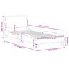 vidaXL Posteljni okvir z vzglavjem Dover moder 80x200 cm žamet