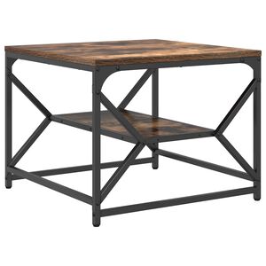 vidaXL Klubska miza Dimljeni oreh 51 x 50 x 40 cm