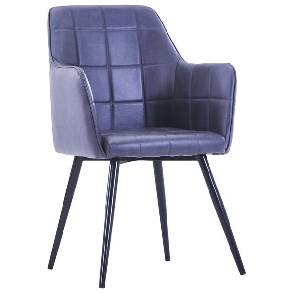 vidaXL Jedilni stoli 2 kosa sivo umetno semi&scaron; usnje