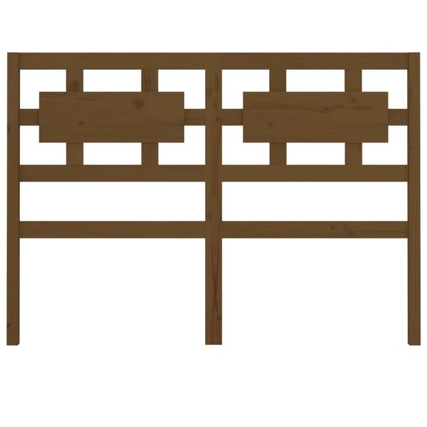 vidaXL Posteljno vzglavje medeno rjavo 205,5x4x100 cm trdna borovina