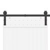 vidaXL Komplet opreme za drsna vrata 200 cm jeklo črne barve