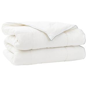 vidaXL Odeja TRIER 152x203 cm 4 letni časi 350 GSM Bela Hipoalergen