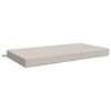 vidaXL Blazina za sedež SOEST 100% poliester Bela 120 x 80 x 10 cm