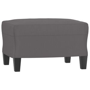 vidaXL Stolček za noge siv 60x50x41 cm umetno usnje