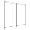 vidaXL Paravan 6-delni bel 240x220 cm blago