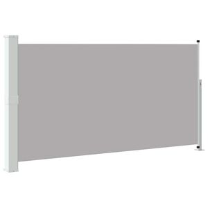 vidaXL Zložljiva stranska tenda za teraso 160x300 cm siva