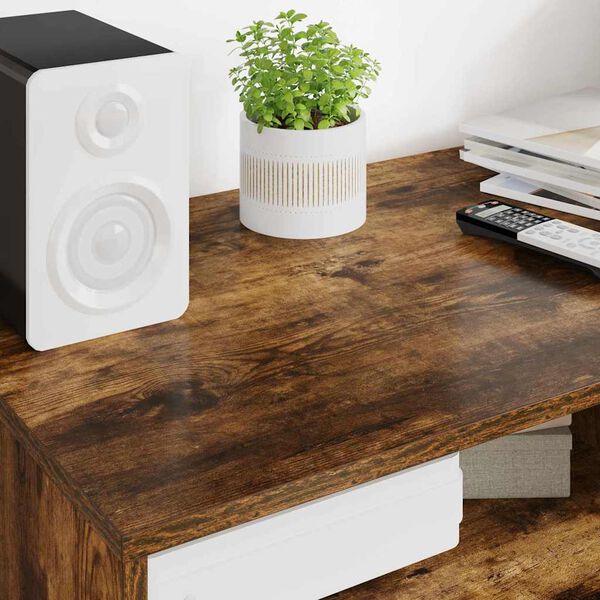 vidaXL TV omarica Dimljeni oreh 100 x 48 x 43 cm Konstruiran les