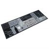 vidaXL Kuhinjska preproga pralna vino siva 60x180 cm žamet