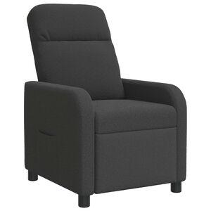 vidaXL Naslanjač Temno siva Boucl&eacute;