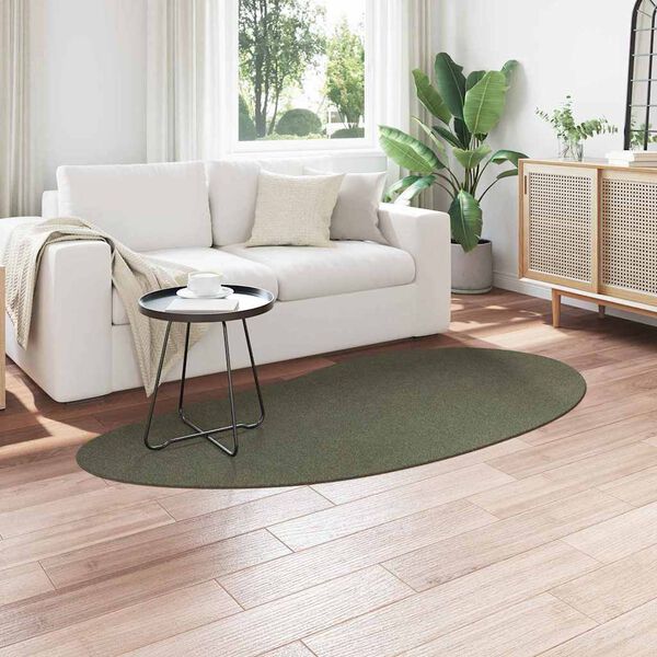 vidaXL Preproga Gozdno zelena 100 x 200 cm Poliester