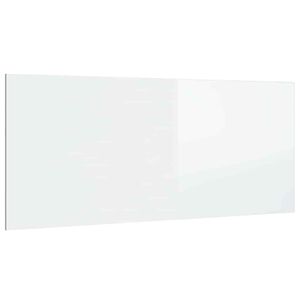 vidaXL Posteljno vzglavje visok sijaj belo 200x1,5x80 cm konstr. les