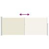 vidaXL Zložljiva stranska tenda 120 x 300 cm krem
