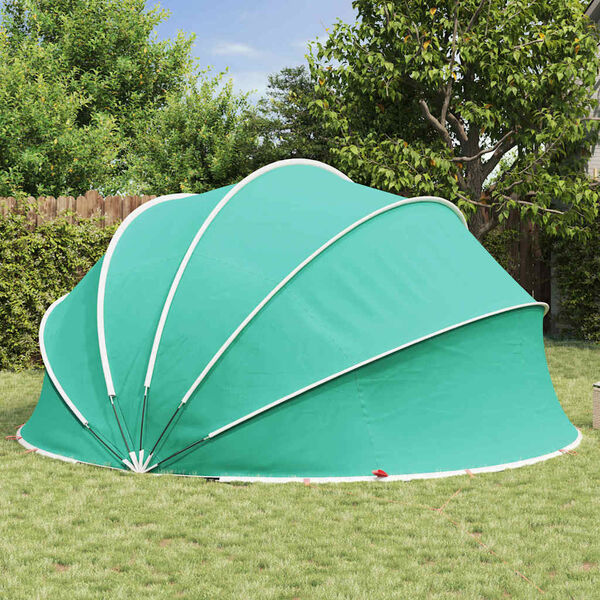 vidaXL Paviljon za bazen Zelena 430 x 430 x 210 cm