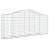 vidaXL Obokane gabion košare 6 kosov 200x30x80/100 cm pocinkano železo